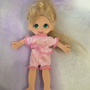 Vintage Bendable Doll with Hair Action Figure Bendy Toy - Rare 90&#39;s Doll Themed Toy