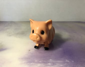 Vintage 1960's 70's Used Fisher Price Adventure People Pig Figure - Vintage Little People Circus Animal Accessory