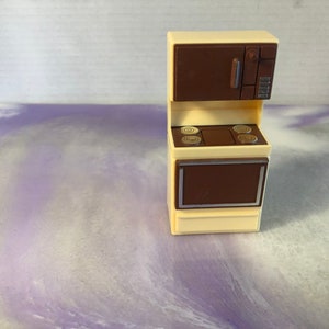 Vintage 1970&#39;s Arco Hong Kong Ltd Dollhouse Furniture - Kitchen Stove Microwave - Rare Vintage Toy Dollhouse Nostalgia