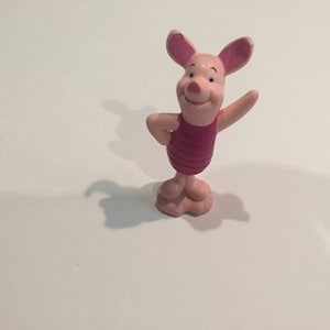Vintage Winnie the Pooh - Piglet - PVC Cake Topper Figure - 1990&#39;s Vintage Winnie the Pooh Toy Lot 3