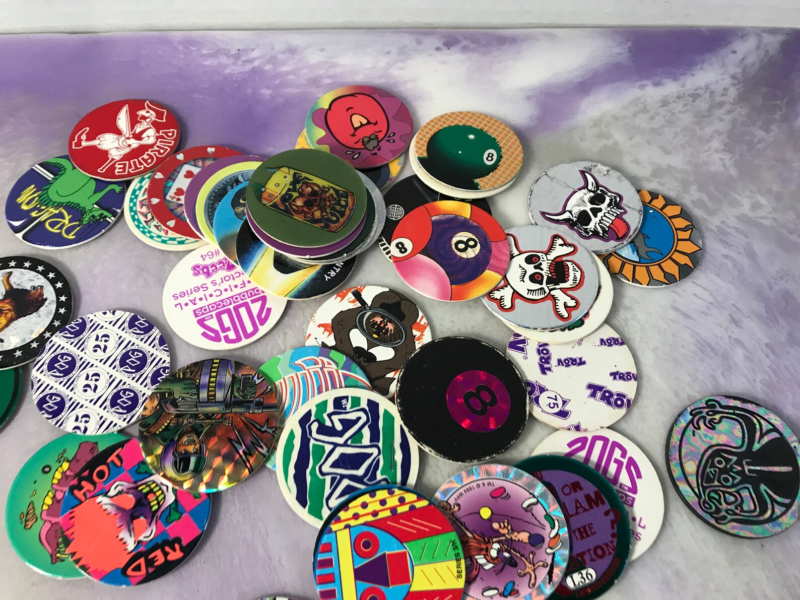 Lot of 50 Vintage Pogs With Slammers Vintage 90's Etsy