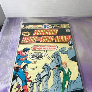 Vintage DC Comics  Superboy and the Legion of Superheroes #214 (1970&#39;s)  Rare Vintage Comic Book - Retro Nostalgia