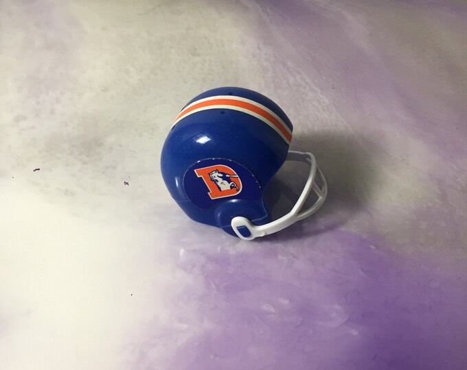Vintage NFL Mini Helmet Vending Machine Toy Helmet Denver Broncos