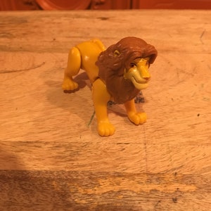 Vintage Lion King Figure Adult Simba! Disney Lion King Burger King Figure Cake Topper! Lot 3