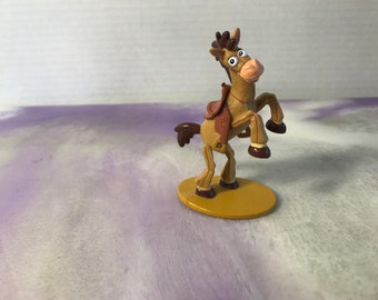 Vintage Disney Pixar Toy Story - PVC Figure - BULLSEYE - Rare Vintage Toy Story Cake Topper Figure 90's