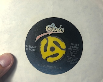 Vintage Cheap Trick  / 7" Vinyl Record Single - I Want You To Want Me  - Vintage Record 1970's - Cool Item!