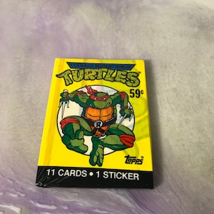 Vintage - GLOEDNIEUW - 1989 TMNT - Teenage Mutant Ninja Turtles Trading Cards Pack - Awesome 80s / 90s Nostalgia!