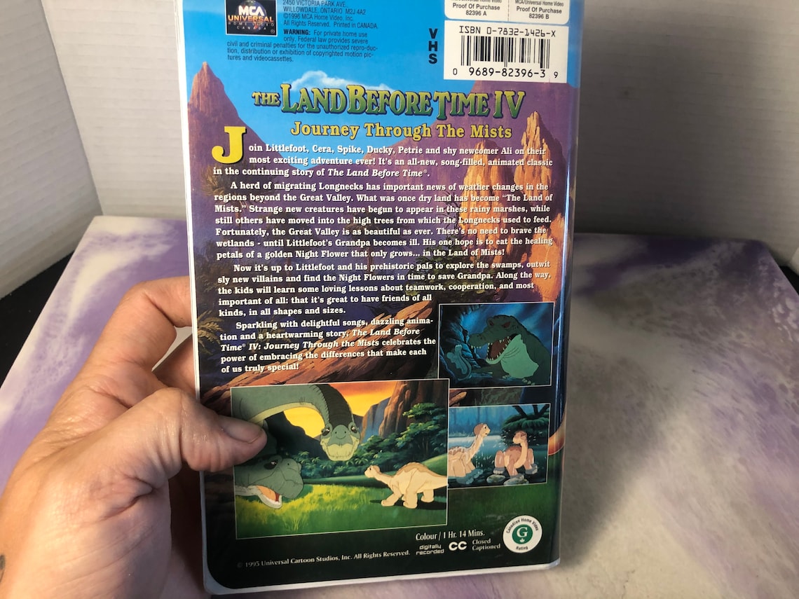 Vintage the Land Before Time IV 4 - Journey Through the Mists - VHS ...