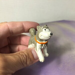 Vintage Cartoon Styled Dog  Toy Figure -Rare Vintage Plastic 1990's Dog / Cake Topper