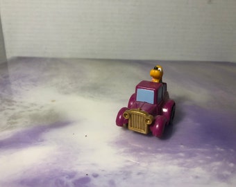 Vintage 1980s Disney Pluto Pull Back Action Toy Car Rare Fun Collectible Toy, Disney Mickey Mouse Nostalgia