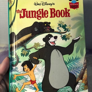 Vintage 1990&#39;s Wonderful World of Reading - Jungle Book - Hardcover Children&#39;s Book - Grolier