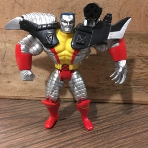 最終価格　ヴィンテージ1985 ピューター ゾウ クリスタル ミニチュア Vintage Marvel- X-men Brigade Colossus (toybiz 1996) Marvel Action