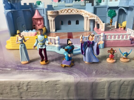 Vintage Polly Pocket Bluebird 1995 DISNEY Cinderella Enchanted Castle Toy  Set With Figures Awesome Cinderella Nostalgia 
