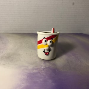Vintage 80&#39;s McDonald&#39;s Pop Drink Cup Food Racer Pull Back Action Toy Car Rare Fun Collectible Toy, Nostalgia