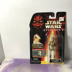 Vintage 1998 Episode 1 Star Wars Vintage Hasbro Comm-TECH Battle Droid - Star Wars Brand New in Box Figure