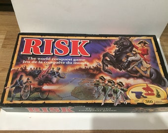 Vintage Parker Brothers 1993 RISK The World Conquest Board Game Complete - Rare Vintage 1990's Risk Game