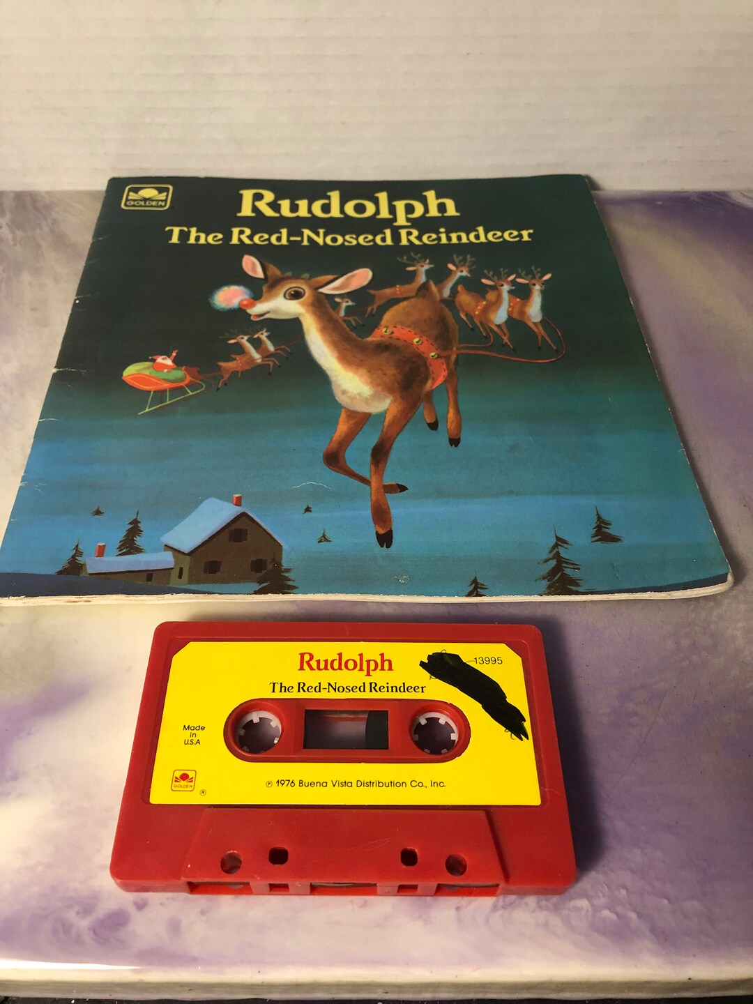 Vintage Rudolph the Red Nosed Reindeer - Golden Book - Book and Tape ...