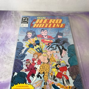 Vintage DC Comics - Hero Hotline #1 of 6 - 1980&#39;s Comic - Rare Vintage DC Comics Nostalgia