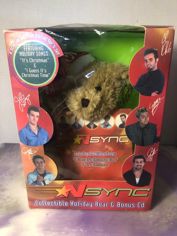 Vintage Nsync Themed Collectible Holiday Bear and CD Etsy