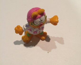 Vintage 1980's Garfield PVC Figure Skateboard Nostalgia MCDONALD'S Vintage Happy Meal Toy Rare Nostalgia Lot 3