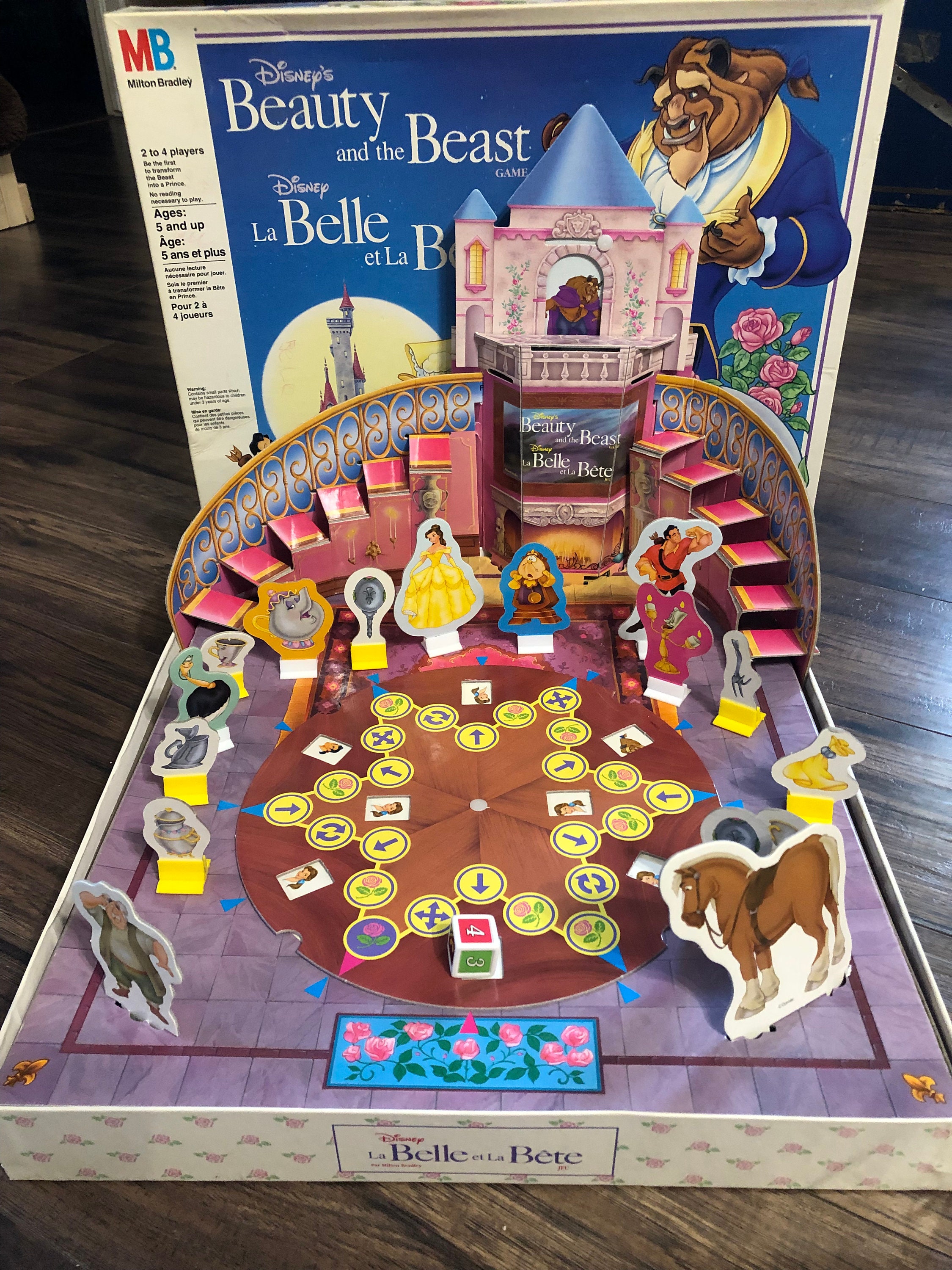 Vintage Walt Disney Beauty and the Beast 3D Board Game Milton - Etsy Vintage Walt Disney Beauty and the Beast 3D Board Game Milton - Etsy