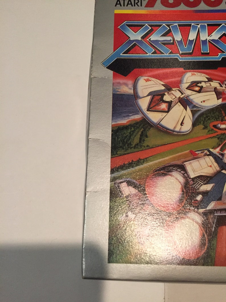 Complete in Original Box Rare Vintage Video Game Collectible Vintage 1980s Atari 7800 Video Game System XEVIOUS