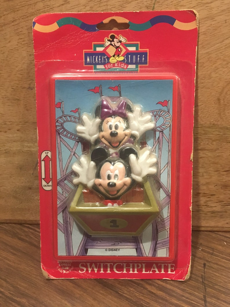 Vintage Disney Mickey and Minnie Mouse Light Switch Plate | Etsy