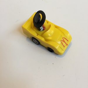 Vintage 80&#39;s McDonald&#39;s Hamburgler Pull Back Action Toy Car Rare Fun Collectible Toy, Nostalgia Lot 3