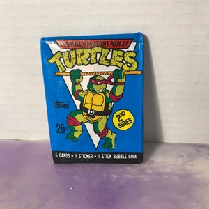 Vintage - BRANDNEU - 1990 TMNT Serie 2 - Teenage Mutant Ninja Turtles Sammelkarten / Aufkleber - 80er / 90er Jahre Nostalgie!