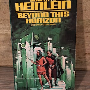 Vintage Novel Beyond This Horizon Paperback Book 1948 Robert A. Heinlein - Like New - Rare Science Fiction Nostalgia