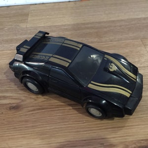 Vintage 1982 Kidco Toys - Power Blasters Rebound Racer - Schwarzes Auto - Funktioniert Perfekt. - Lustiges Vintage Spielzeug