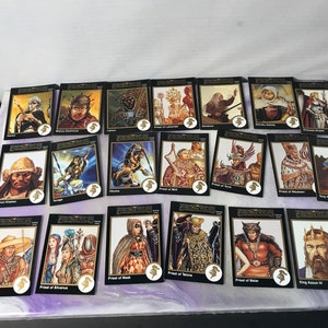 Vintage 1990s Advanced Dungeon and Dragons Card Game 20 Card Mixed Lot - 1992  TSR Trading Card Lot