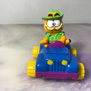 Vintage 1980&#39;s Garfield 4x4 PVC Figure! Nostalgia MCDONALD&#39;S Vintage Happy Meal Toy Rare Nostalgia