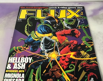 Vintage Rare Comic Book FLUX Magazine #2 1990's - Awesome Piece of