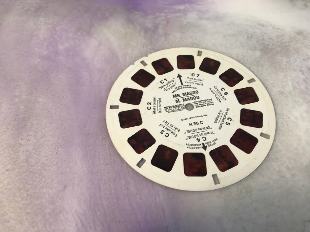Carretes antiguos View-Master de Sawyer - Mr. Magoo - Impresionante  nostalgia por el Viewmaster - Etsy México, image size:1080x810