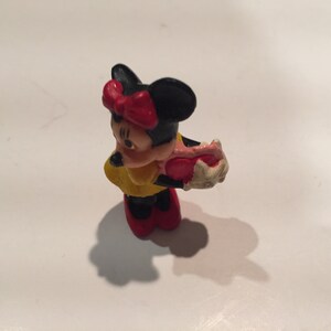 Vintage Disney Minnie Mouse PVC Figure Toy/Cake Topper - Minnie Mouse! Lot 6