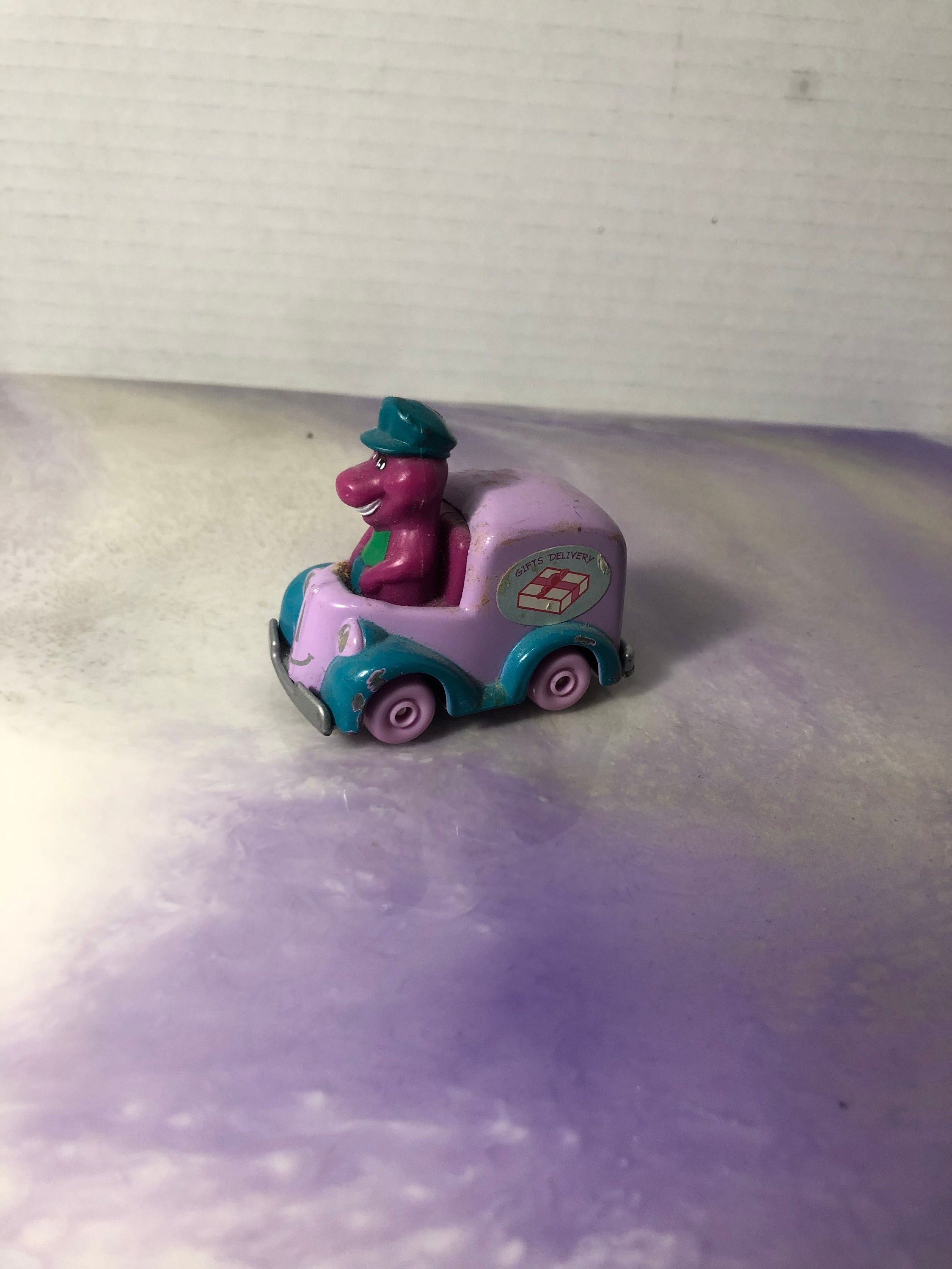 Vintage 1992 Barney Die Cast Toy Car - Awesome Vintage Kid's Diecast ...