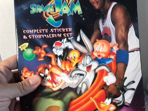 Vintage 1996 Baio Space Jam Album Stickers Set Michael - Etsy