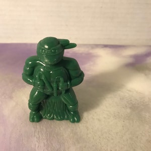 Statuetta in plastica vintage anni &#39;90 raffigurante Raffaello TMNT, decorazione per torta - Statuetta rara vintage delle Tartarughe Ninja