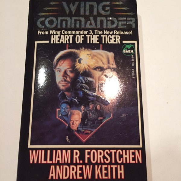 Vintage Wing Commander III: Heart of the Tiger (Softcover 1995) Novel - Rare William R. Forstchen Novel