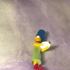 Vintage Simpsons MARGE SIMPSON PVC-figuur taarttopper - zeldzame vintage Simpsons-nostalgie