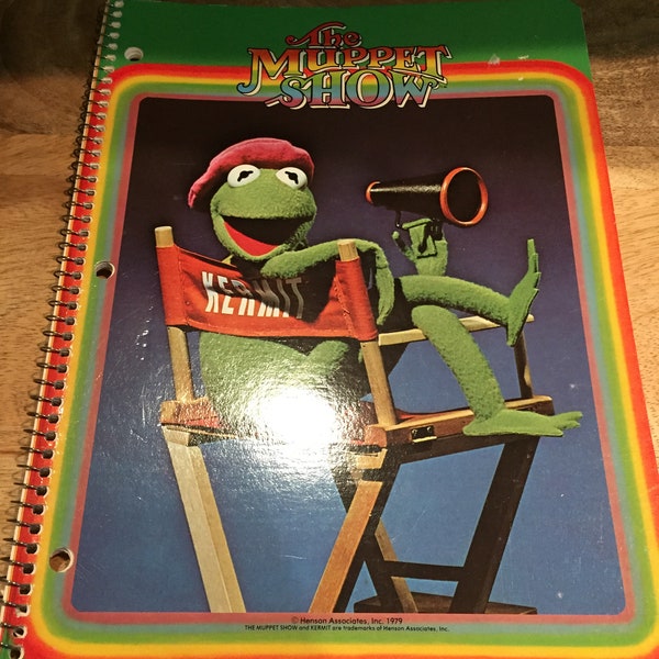 Vintage 1979 Jim Henson Producciones Muppets Themed Kids Notebook - UNUSED - Brand New - Awesome Muppets Nostalgia Lot 2