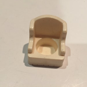 Vintage 1960&#39;s 70&#39;s Used Fisher Price Little People White Chair - Vintage Little People Family Accessory Lot 2