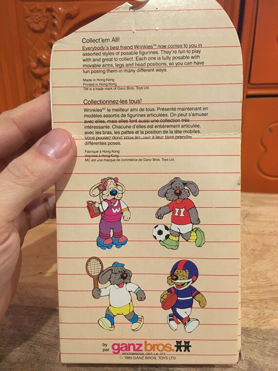 Jahrgang Falten Hund 1985 Ganz Bros Pvc Bewegliche Figur | Etsy