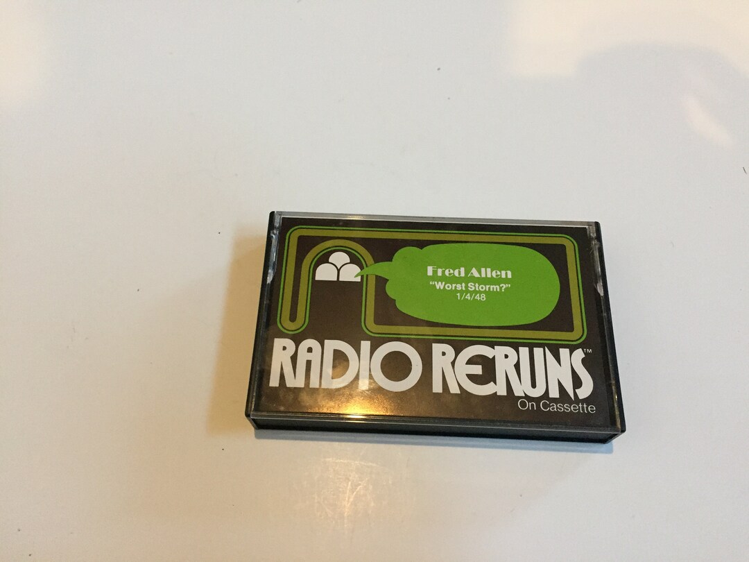 Radio Reruns Vintage Radio Reruns Cassette Tape # 114 - Fred Allen (worst Storm ...
