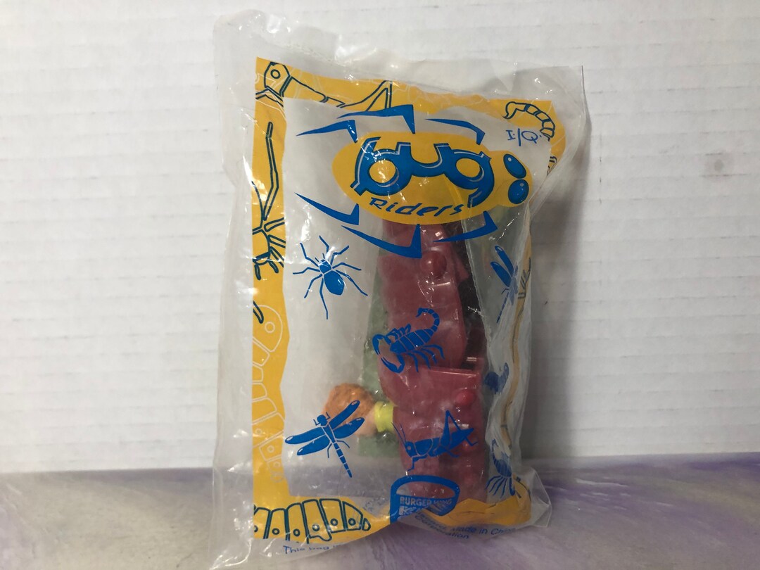 Vintage 1998 BRAND NEW Burger King Kids Club Bug Riders I/Q Wind up Toy ...