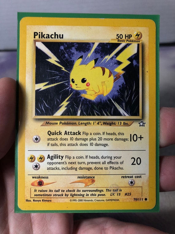 Vintage Pokemon Trading Card Game 1999 Pikachu 70/111 | Neo