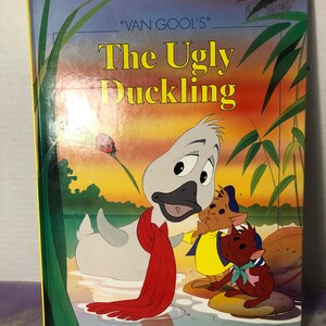 Vintage 1990&#39;s Van Gools The Ugly Duckling - Hardcover Children&#39;s Book - Large Vintage 90&#39;s Children Book Nostalgia