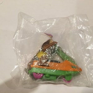 Vintage 1990's Hanna Barbera Yogi Bear on Jetski NEW Children's Kids Meal Toy - Vintage 90's Toy Car