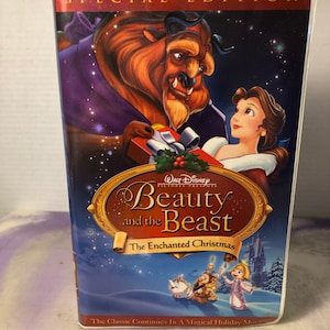 Walt Disney&#39;s Classic VHS - Beauty and the Beast - An Enchanted Christmas - Original Case - Cool Disney Nostalgia